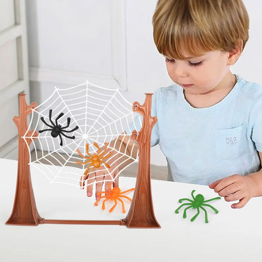 Family Fun SpiderDexterity Board Game box with colorful spider-themed artwork, perfect for kids game night.