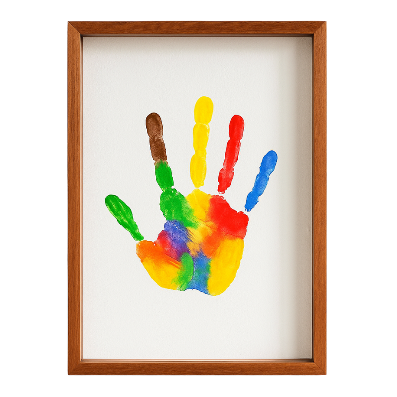 DIY Family Handprint Painting Kit, a unique memory box item for families and beloved pets