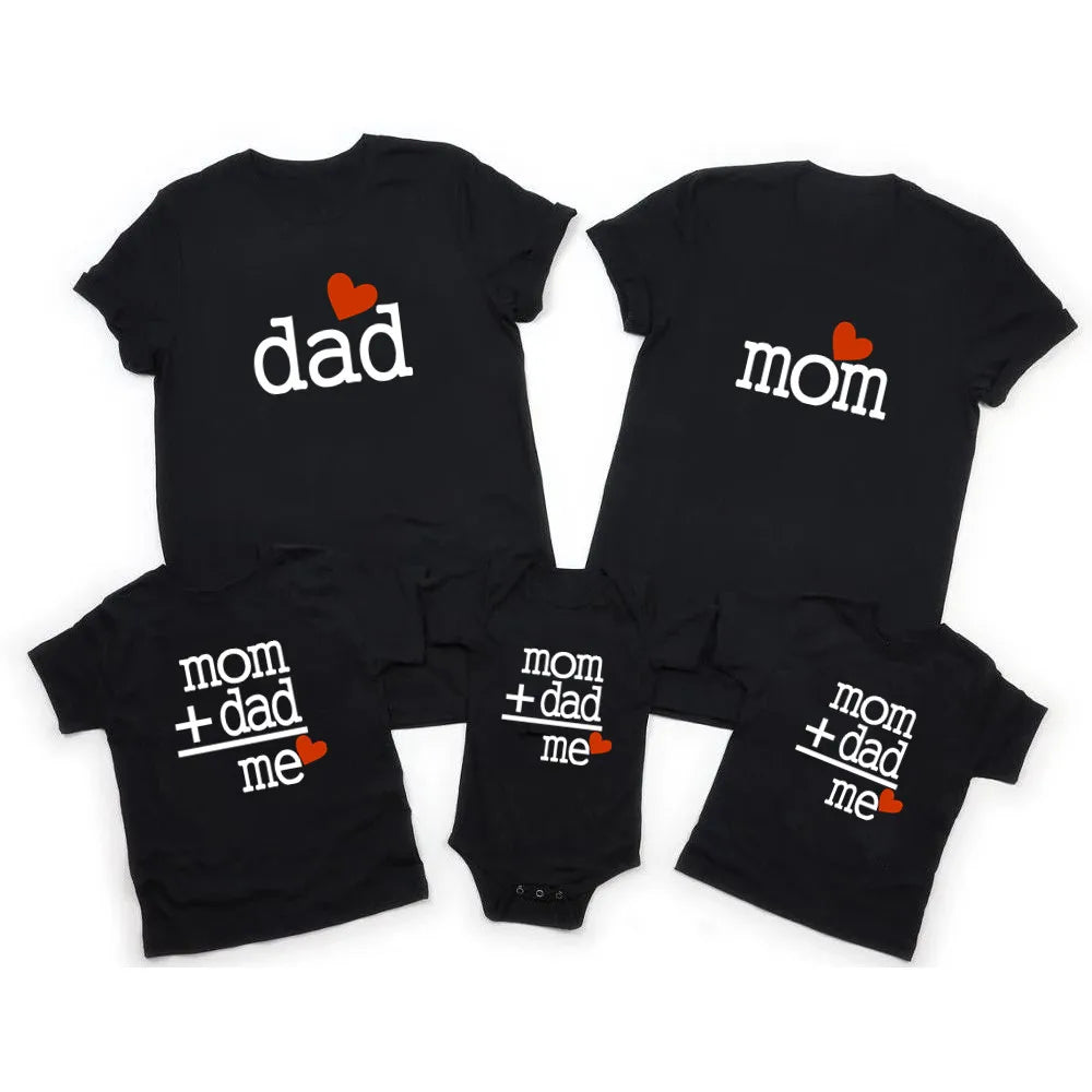 Stylish adult grey cotton t-shirt, designed to match with kids and baby for family outfits