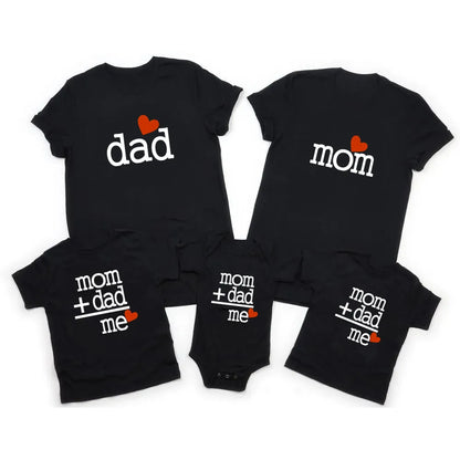 Stylish adult grey cotton t-shirt, designed to match with kids and baby for family outfits