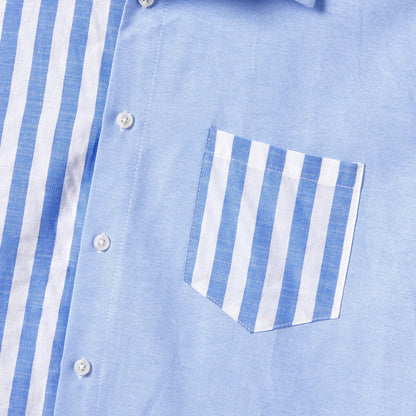 Polyester blend family matching stripe outfits with tassel details, comfortable and stylish for summer.