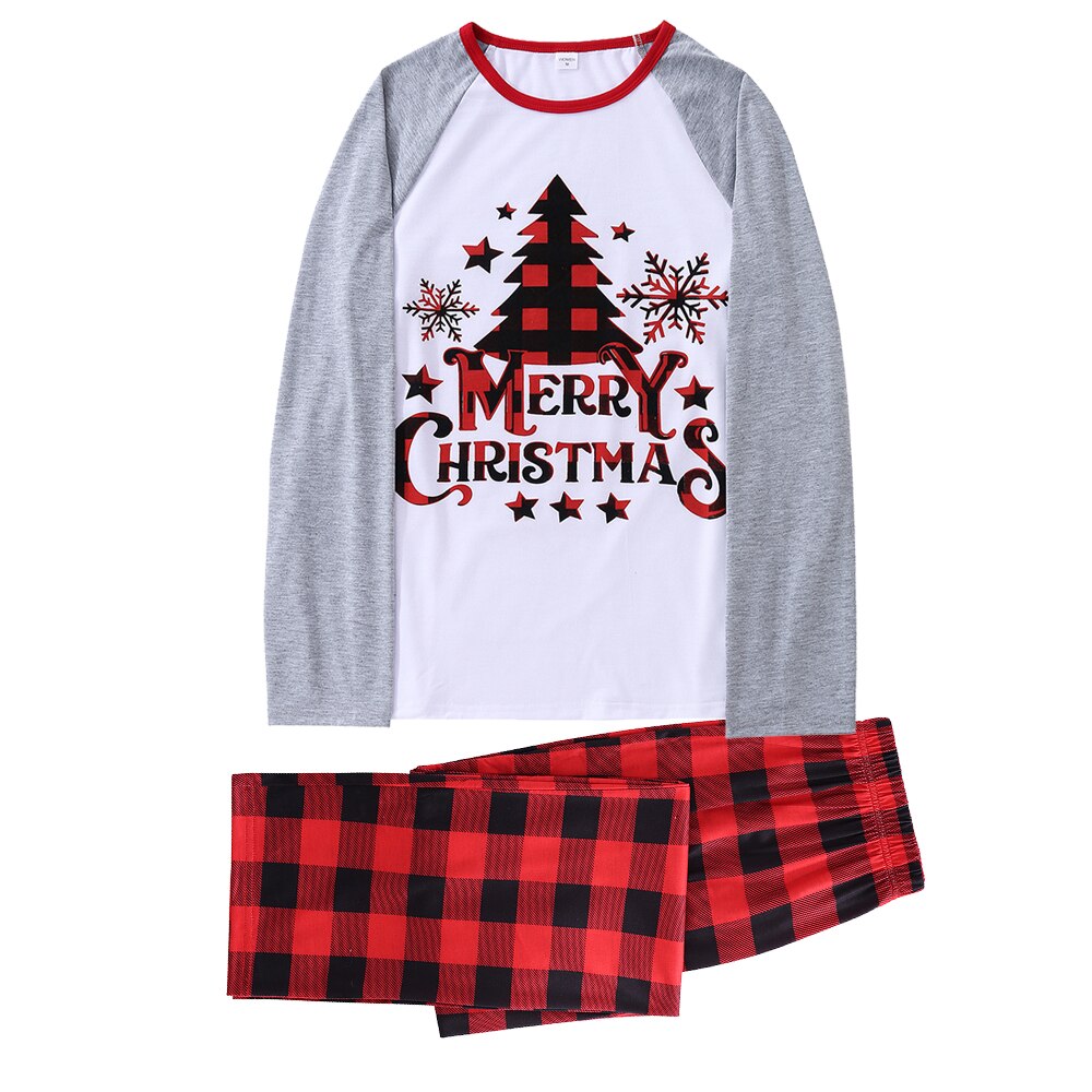Toddler in checkered Christmas pajamas, adorable baby holiday loungewear and cozy sleepwear