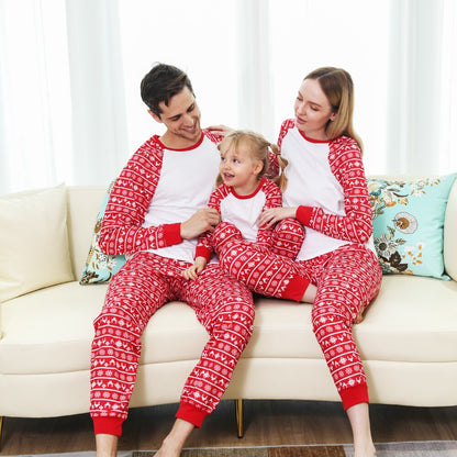 Adult and kids Christmas pajamas, matching sleepwear in soft cotton blend fabric, family outfits