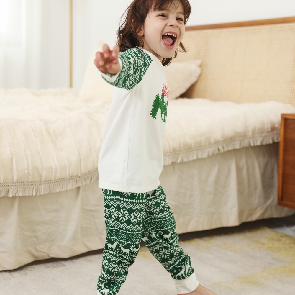 Matching adult pajamas, comfortable cotton blend sleepwear for parents, family holiday outfits