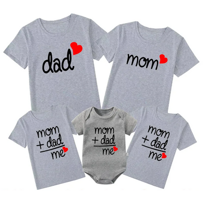 Grey, black, white family shirts perfect for family vacation and bonding moments.