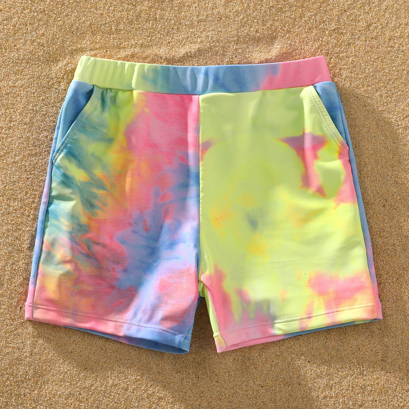 Adjustable strap tie-dye V-neck swimsuit, comfortable and stylish beach wear
