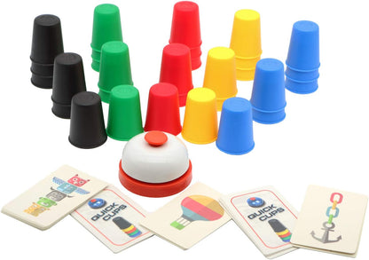 Family Speed Stacking Game set, colorful cups, ideal for fast-paced fun and skill development.