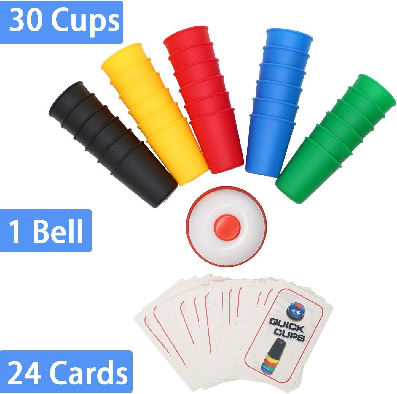 Kids playing the Family Speed Stacking Game, showcasing quick reflexes and hand-eye coordination.