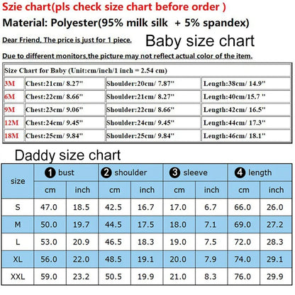 Family matching First Father's Day outfit, comfortable grey polyester blend casual set
