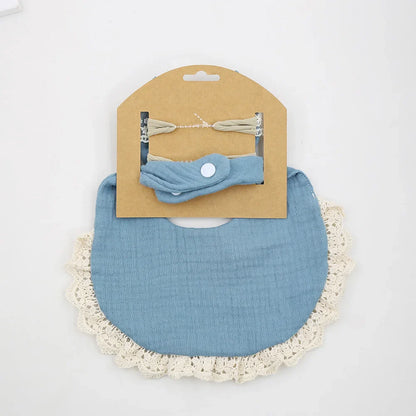 High-quality cotton bamboo baby drool bibs, ensuring comfort and absorbency for little ones.