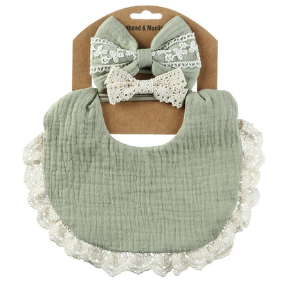 Soft baby drool bibs in a 5-pack, made from natural cotton bamboo for ultimate comfort.