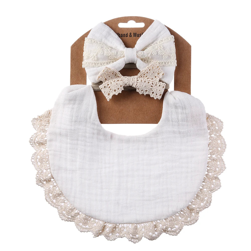 Absorbent cotton bamboo baby bibs, a practical and stylish gift for new parents.