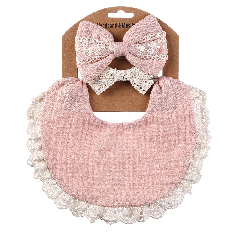 Variety of cotton bamboo baby bibs, showcasing the gentle fabric for delicate baby skin.