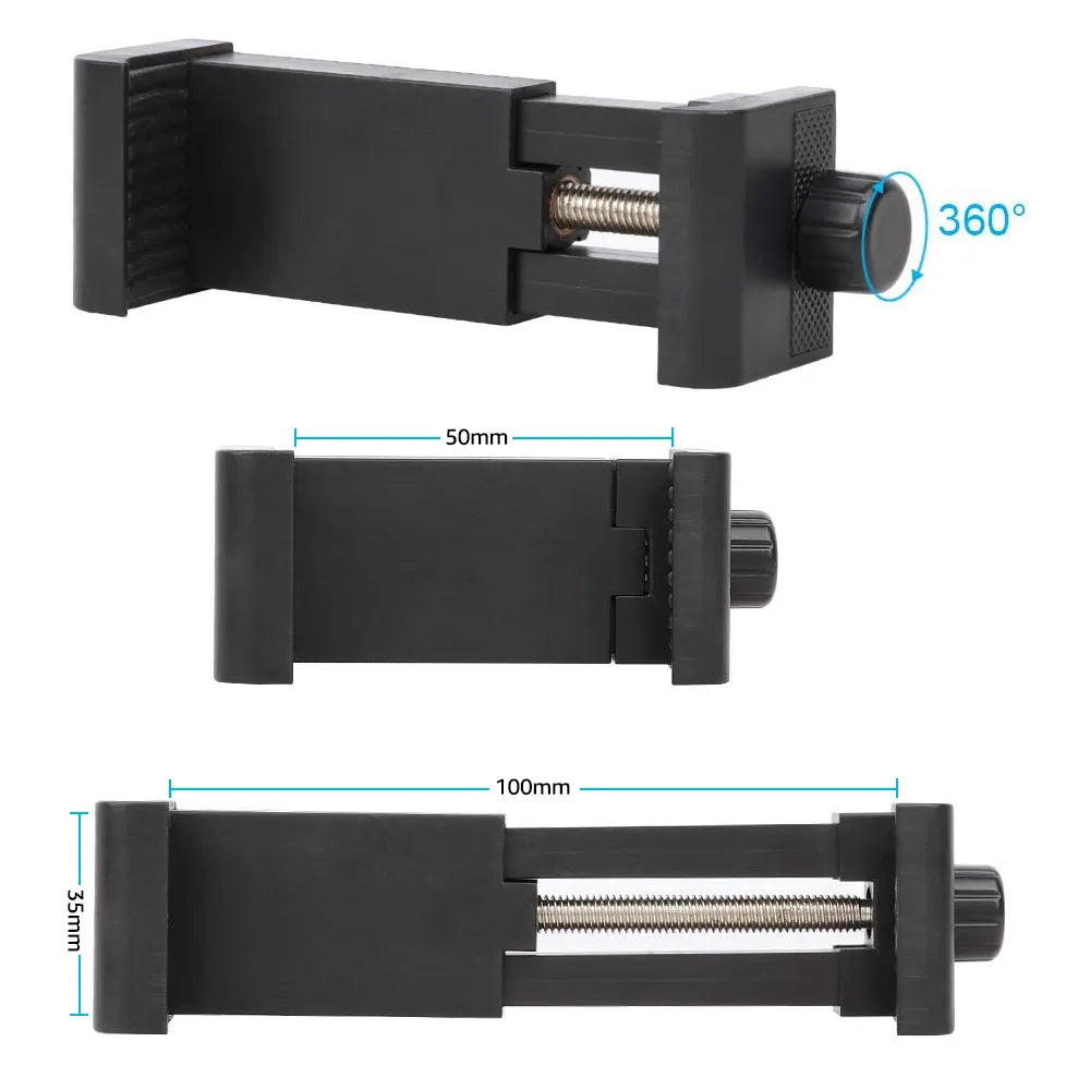 Travel baby gear: compact universal baby monitor holder with a secure flexible arm.