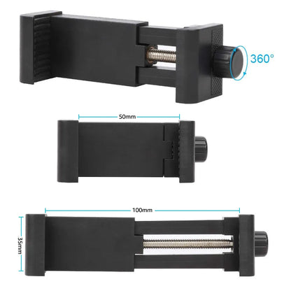 Travel baby gear: compact universal baby monitor holder with a secure flexible arm.