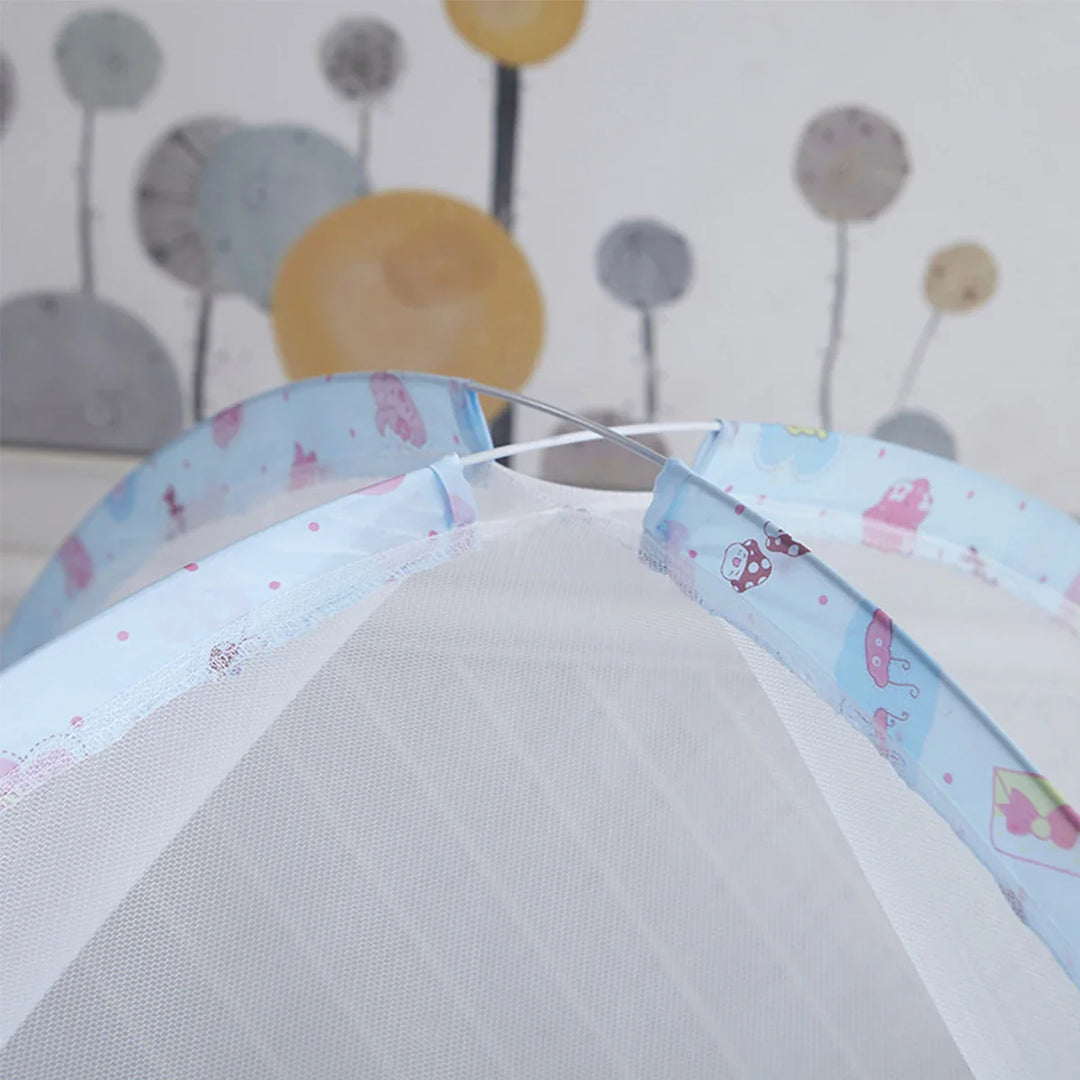 Toddler bed net, grey color, insect protection for crib, breathable mesh, nursery essential