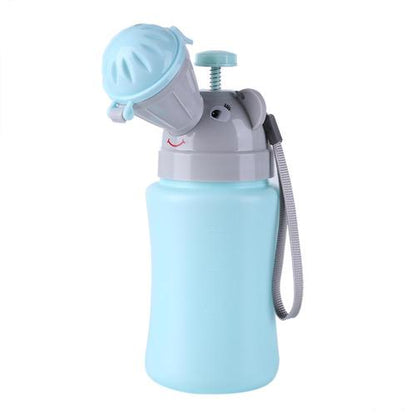 Portable potty training seat for toddlers on a bathroom toilet