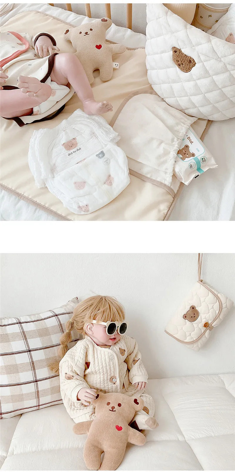 Foldable Diaper Changing Pad and Carry Bag