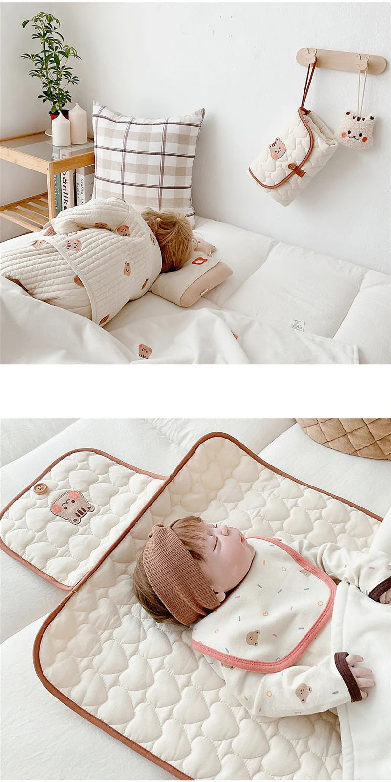 Foldable Diaper Changing Pad and Carry Bag