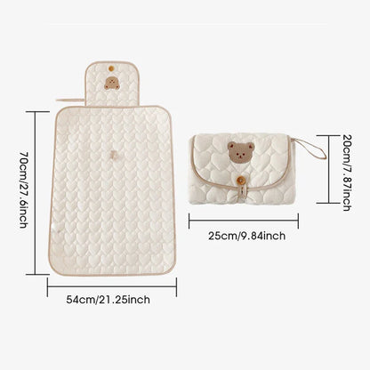 Foldable Diaper Changing Pad and Carry Bag