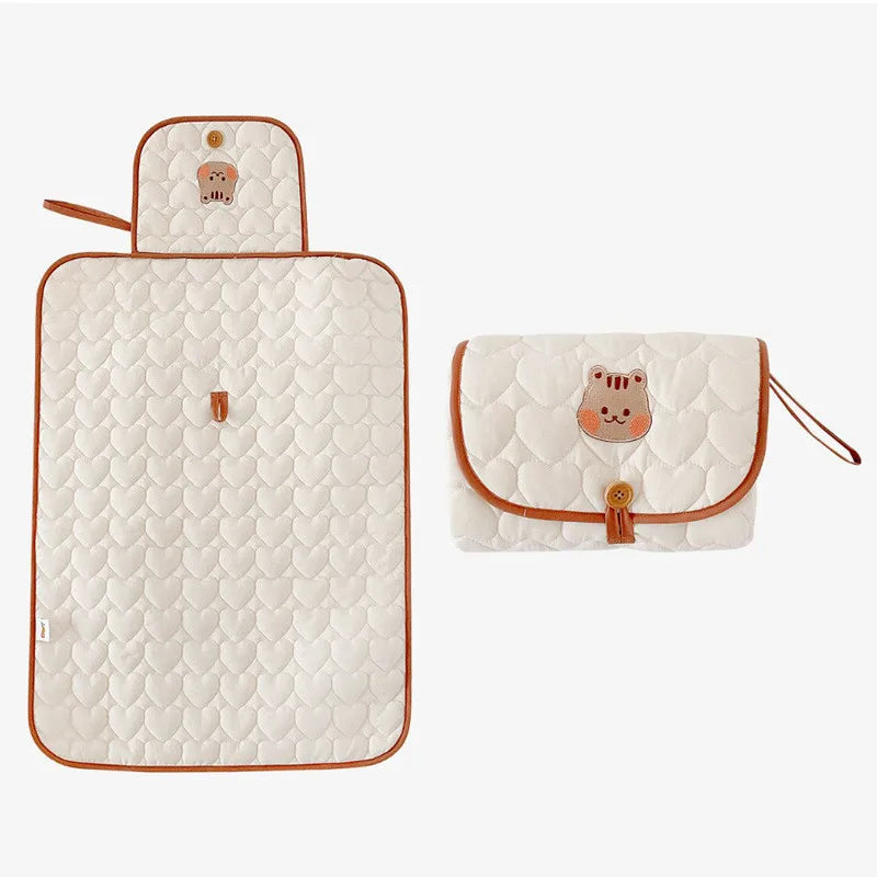 Foldable Diaper Changing Pad and Carry Bag