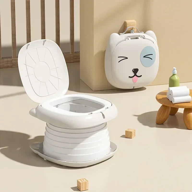 Kids travel potty solution, offering hygiene and convenience anywhere