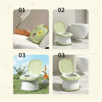 Toddler travel toilet for outdoor use, ensuring hygiene during travel