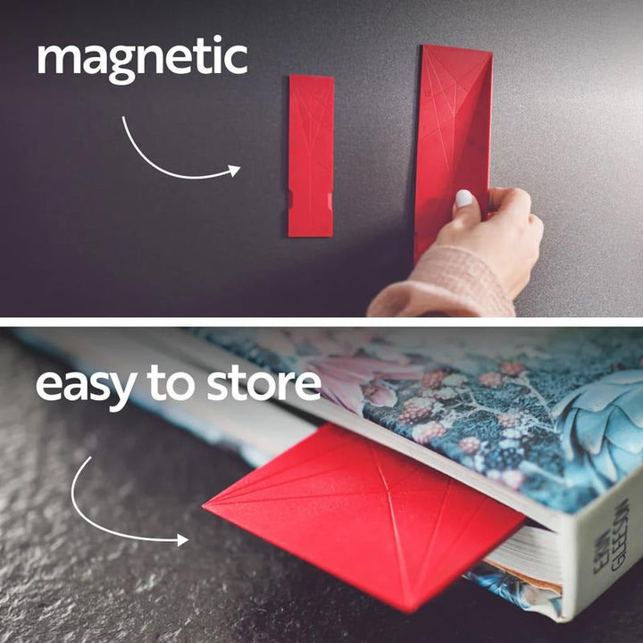 Precision cooking & baking with this set of 2 foldable magnetic measuring spoons, a smart kitchen utensil.