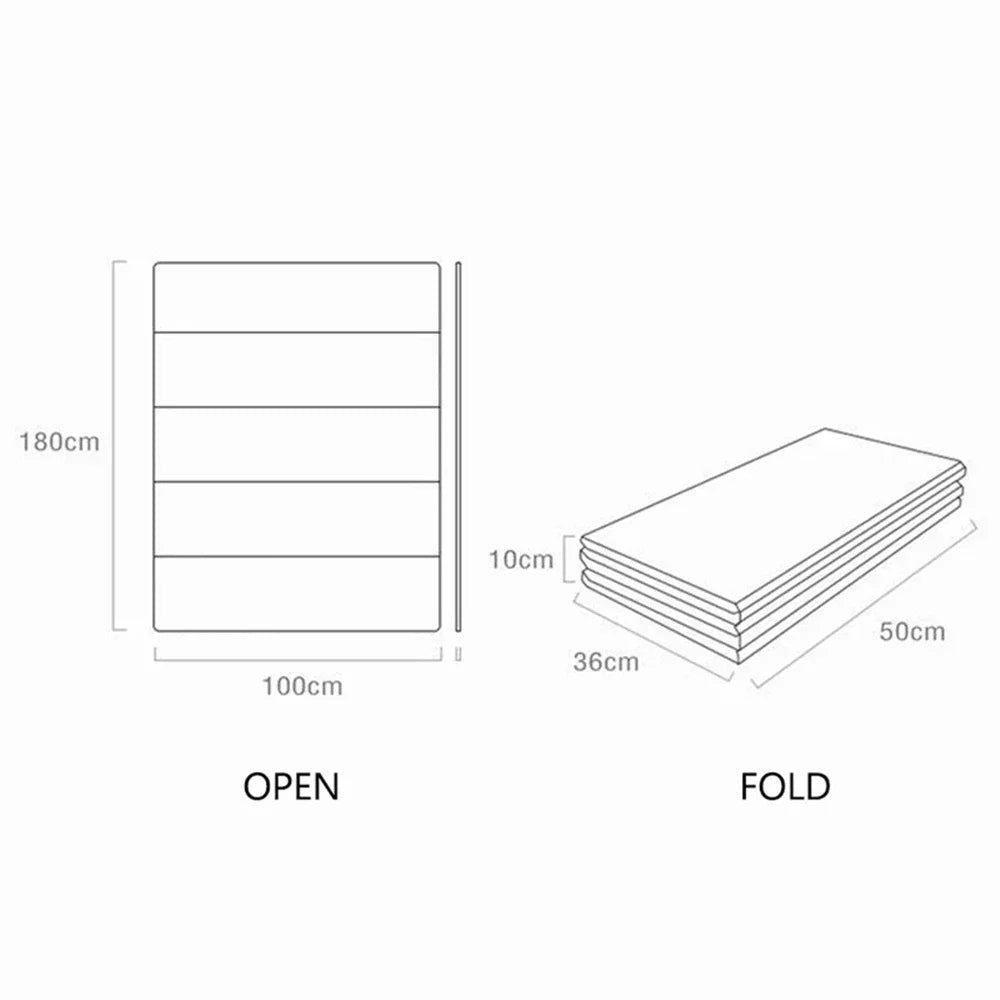 Waterproof & foldable baby playmat, educational nursery pad for infants, featuring fruits and vegetables