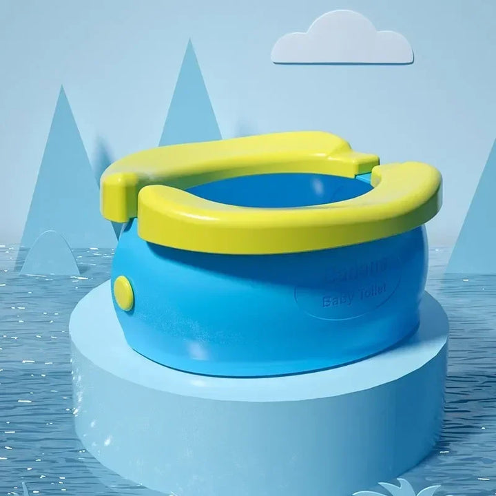 Durable ABS silicone foldable portable potty training seat for children's comfort & hygiene.