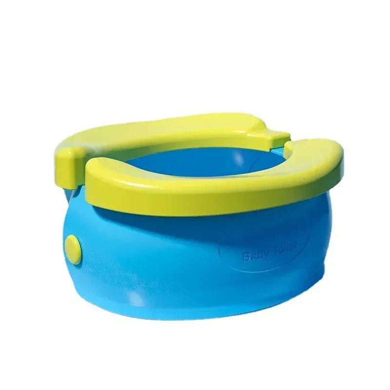 Easy-clean, foldable portable potty training seat for toddlers; perfect for travel and daily use.