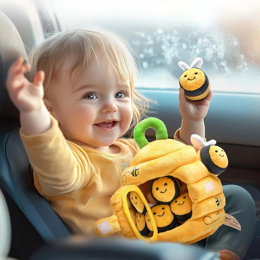 Forest sensory plush toy, unisex, with various textures forเด็ก's imaginative play