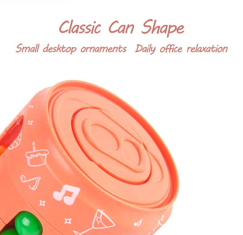 Close-up of a red and white can cube puzzle, an engaging fidget toy and educational activity