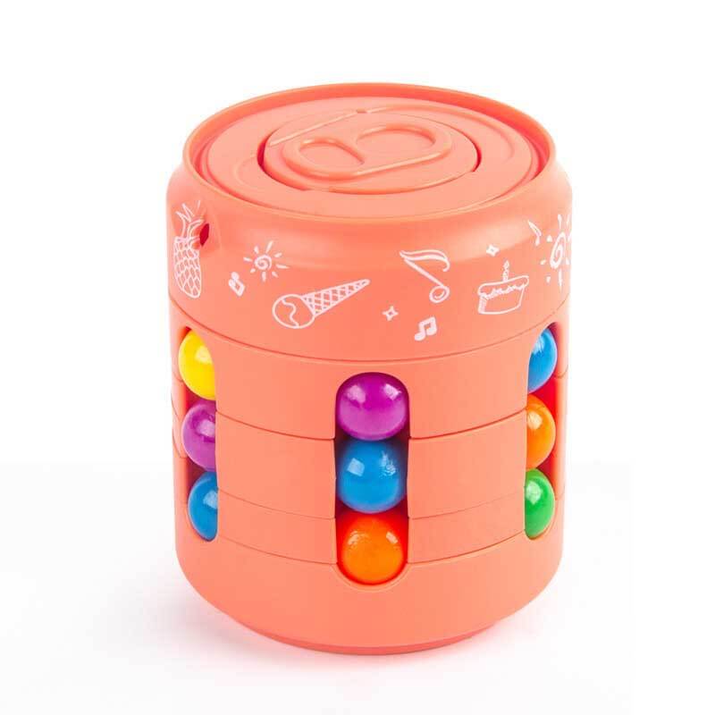 Magic can cube puzzle set, four challenging brain teasers designed for improving logic skills