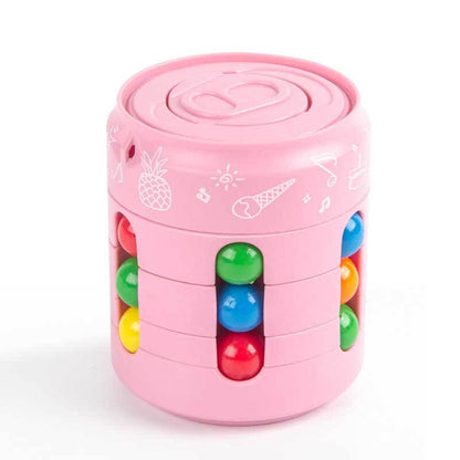 Collection of can cube logic games, a 4-pack of educational fidget toys in bright, appealing colors