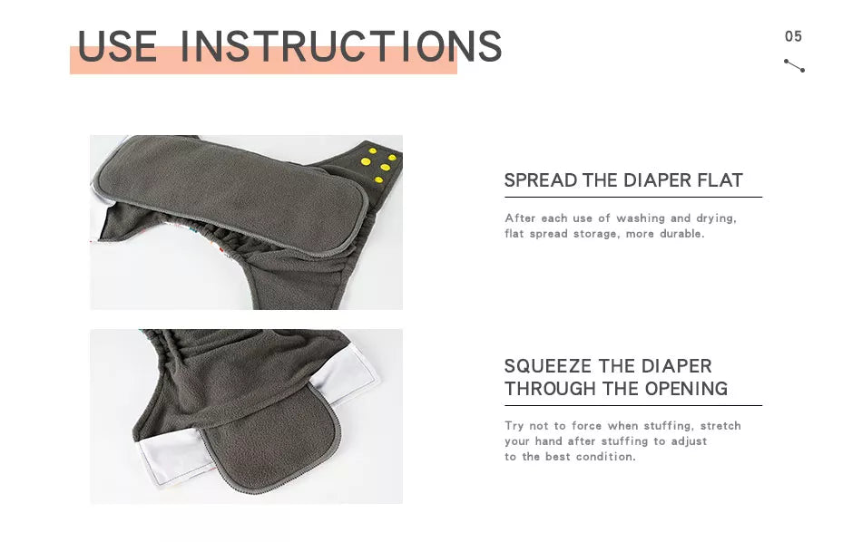 Charcoal bamboo reusable diaper insert for babies, a durable and eco-friendly absorbent pad