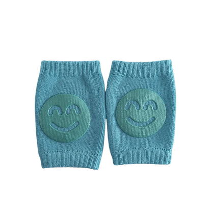 Set of four colorful baby knee pads, ideal for crawling and infant safety gear