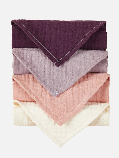Colorful organic cotton bandana bibs for baby, practical and fashionable newborn gift