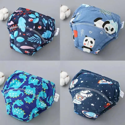 Leak-proof reusable training shorts for toddlers, soft cotton, comfortable for daily wear