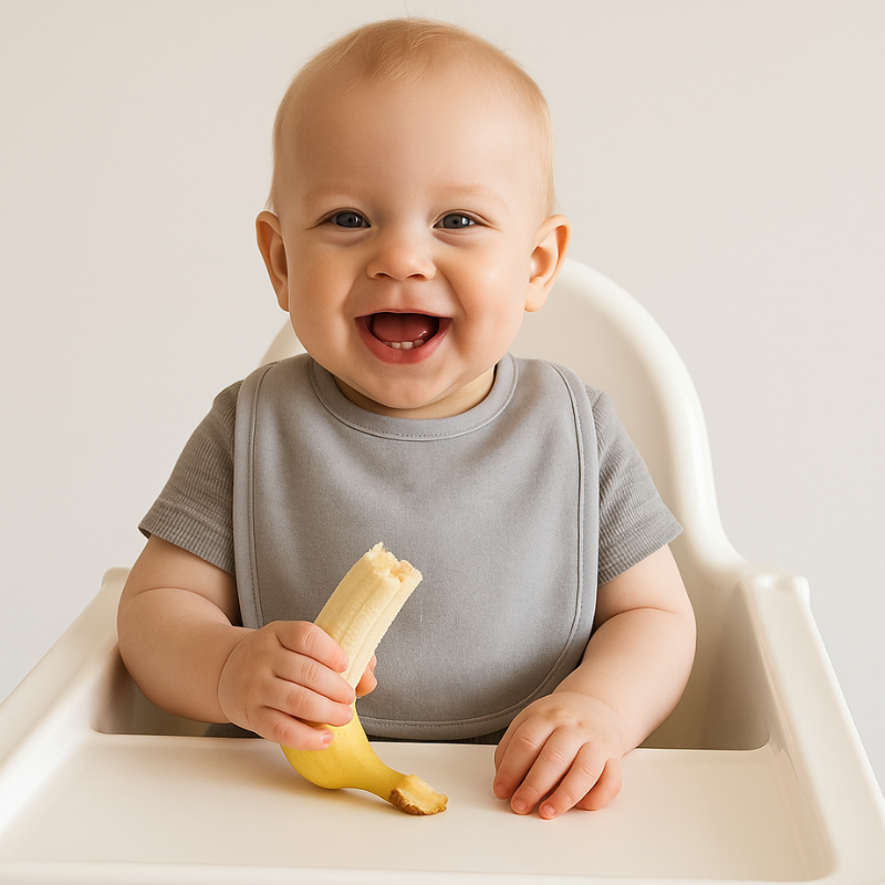 Four soft cotton baby drool bibs with cute cartoon prints, absorbent and gentle on newborn skin