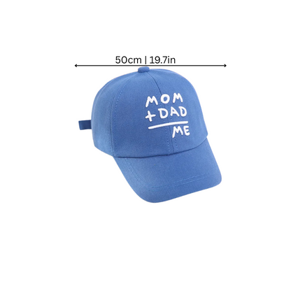 Side profile of a red kids' snapback baseball cap, adjustable for comfortable outdoor wear
