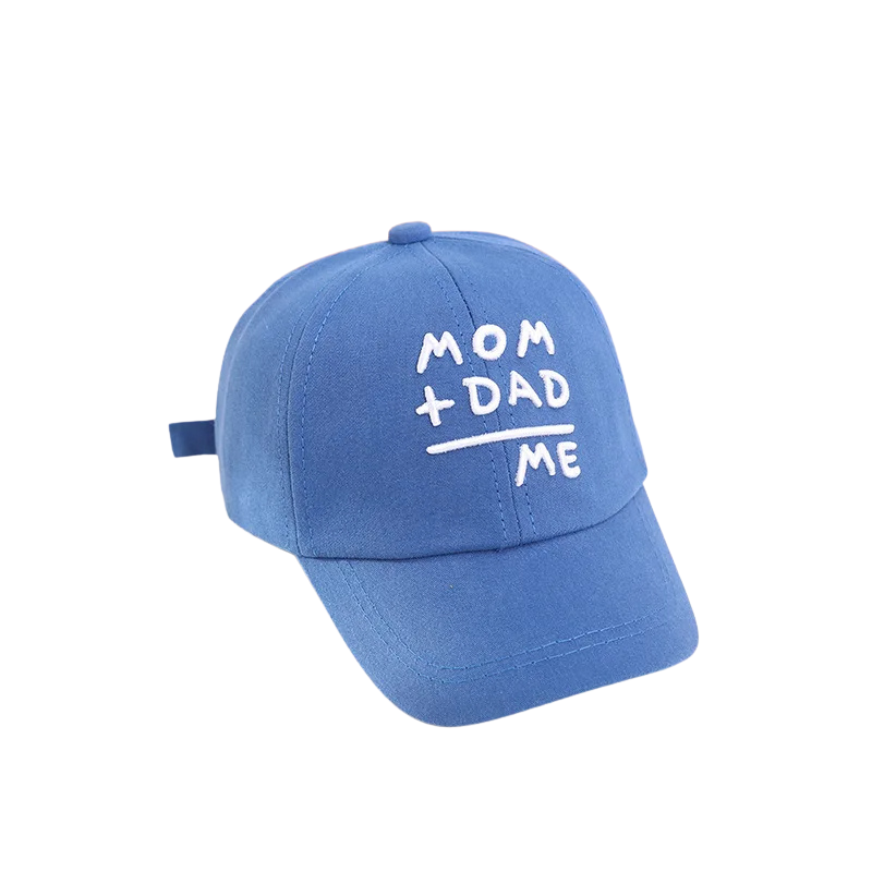 Close-up of the adjustable snapback closure on a black kids' baseball cap, quality cotton blend