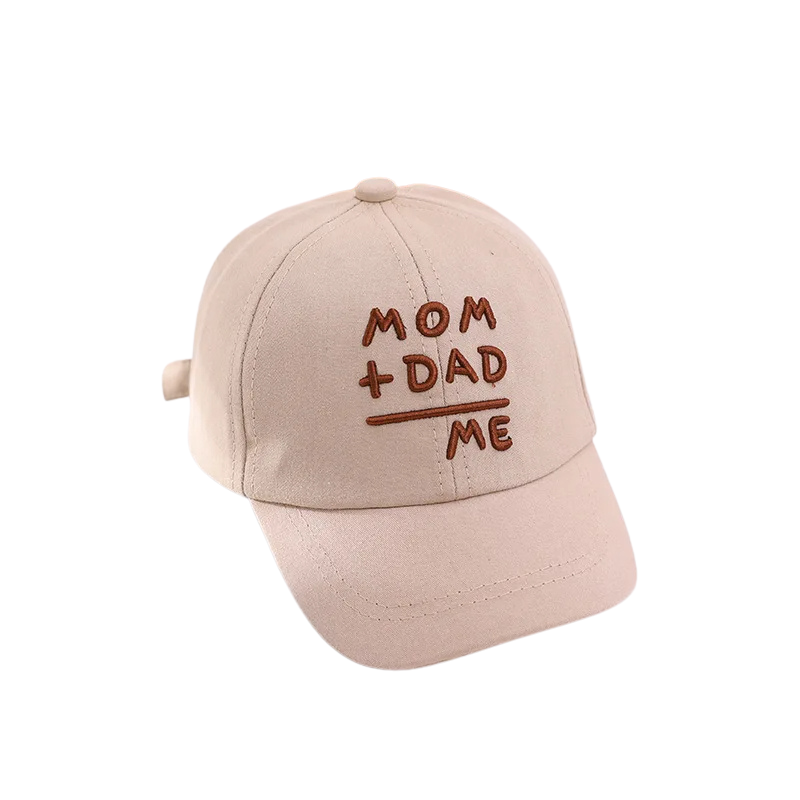 Kids' fashion shot: a child wearing a green adjustable baseball cap, perfect for sun protection
