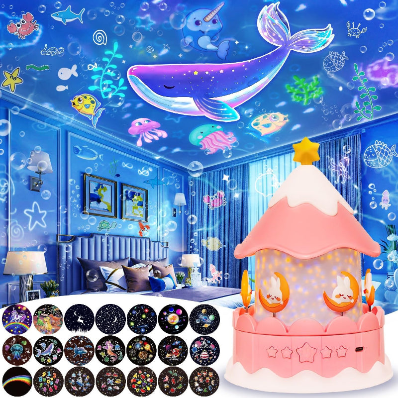 Modern galaxy projector, a stylish night light that transforms ceilings into a stunning starry sky.