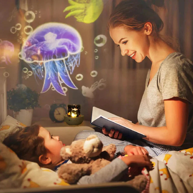 Christmas gift idea: galaxy projector night light, bringing the beauty of a starry night indoors.