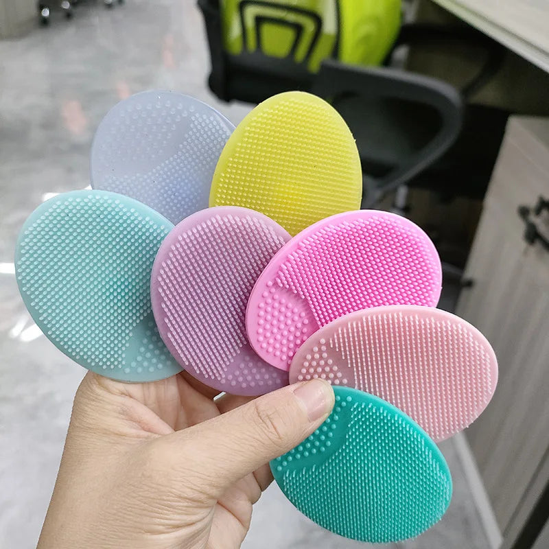 Safe silicone infant shampoo brush, promotes healthy scalp & gentle hair wash for baby grooming.