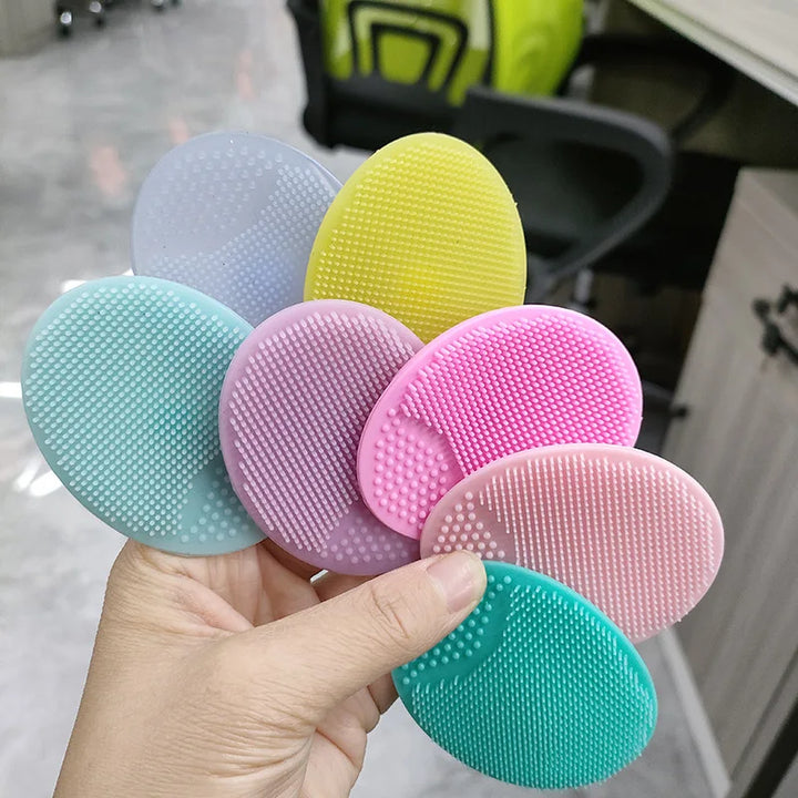 Safe silicone infant shampoo brush, promotes healthy scalp & gentle hair wash for baby grooming.