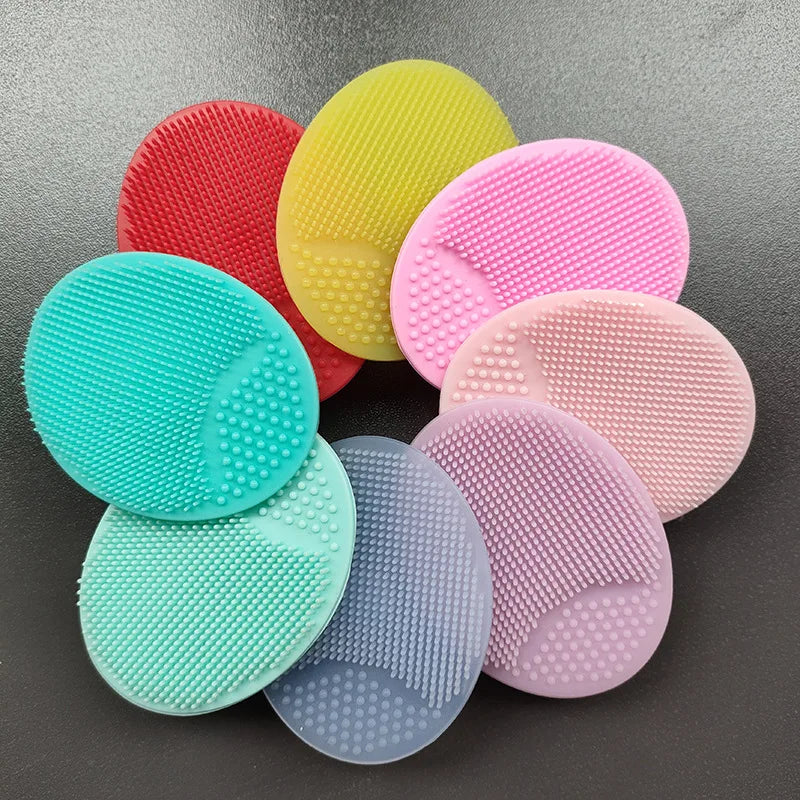 Multi-purpose silicone baby brush for gentle head massage, scalp exfoliation & easy hair wash.