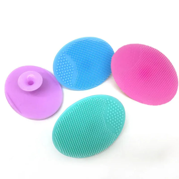 Soft silicone baby bath brush, perfect for gentle scalp massage & shampooing for toddlers & infants.