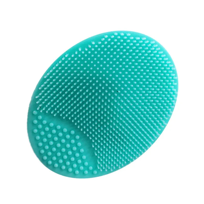 Soft bristle silicone baby bath accessory for tear-free hair wash & comforting head massage.